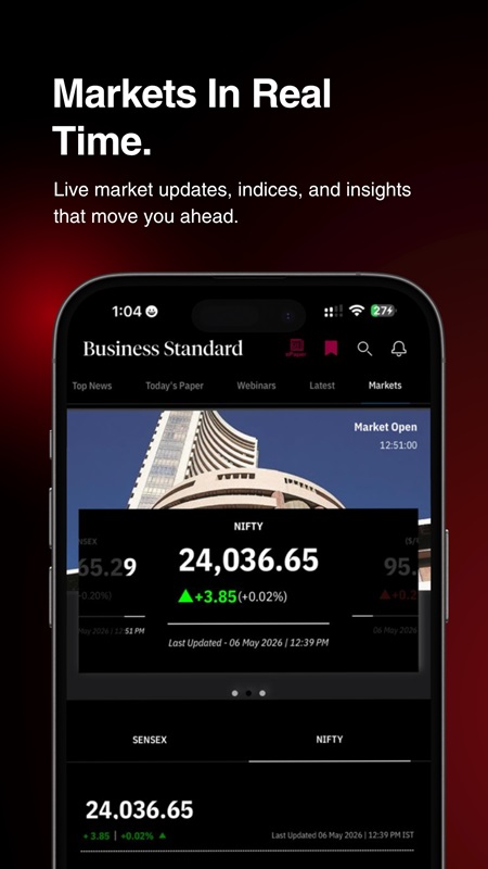 Get accurate updates on stock market information in Business Standard MOD APK