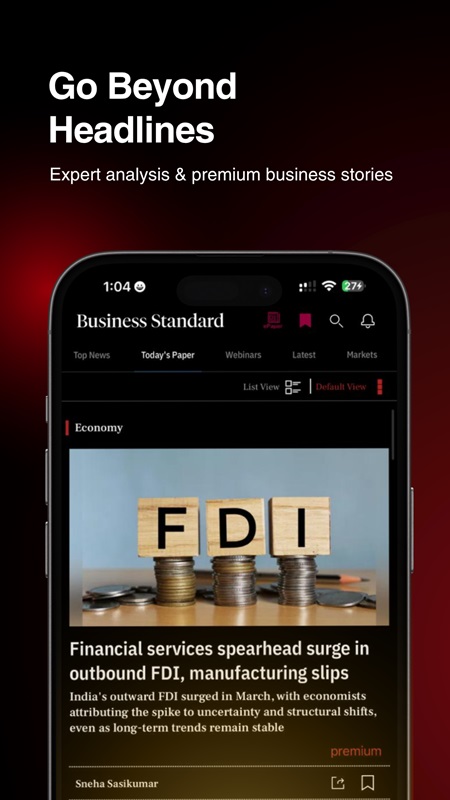 Stay up-to-date with all the economic and business news in Business Standard MOD APK
