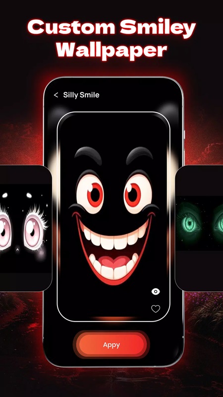 Customize your phone's wallpaper with your favorite style in Fun Smile Silly Live Wallpaper MOD APK