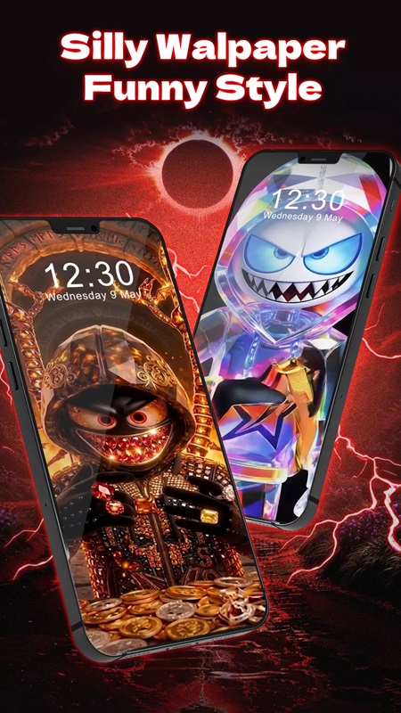 Regularly update and change the screen style in Fun Smile Silly Live Wallpaper MOD APK