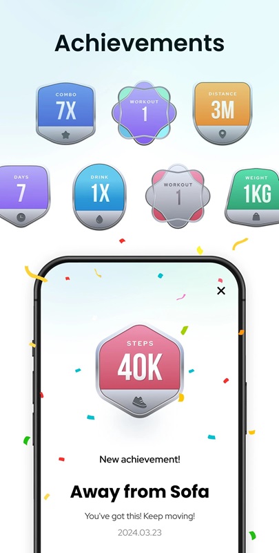 Conquer important exercises every day in Pedometer App MOD APK