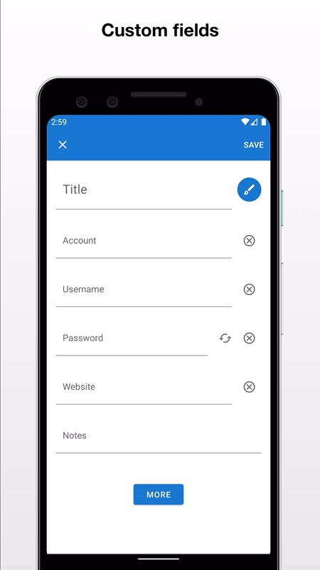 Create and customize new entries to suit your needs in My Passwords Manager MOD APK