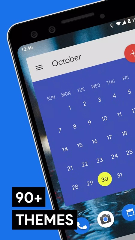 More than 90 themes from simple to vivid for users to choose from in Month MOD APK