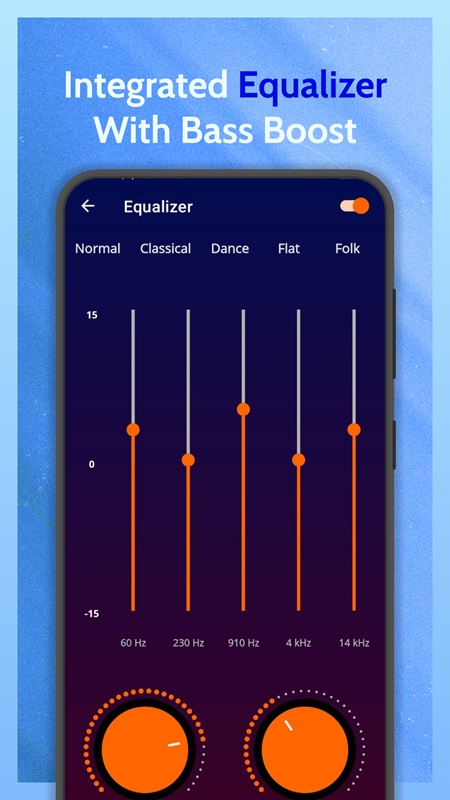 Use the volume control to customize the sound in Muzee MOD APK