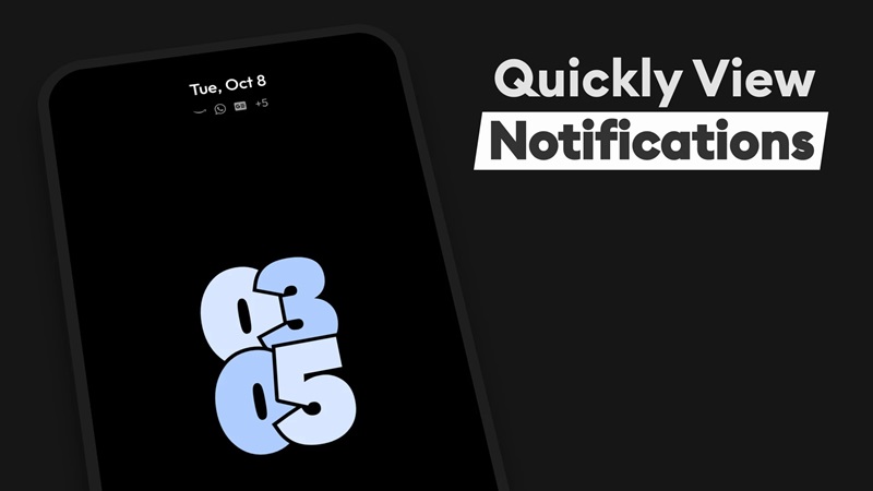 Quickly receive all notifications in AOD Flow MOD APK