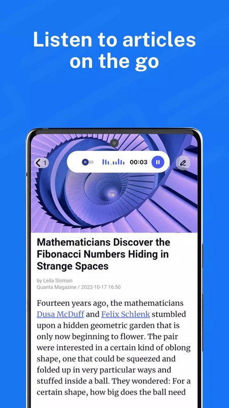 Use reading mode to follow the news in Inoreader MOD APK