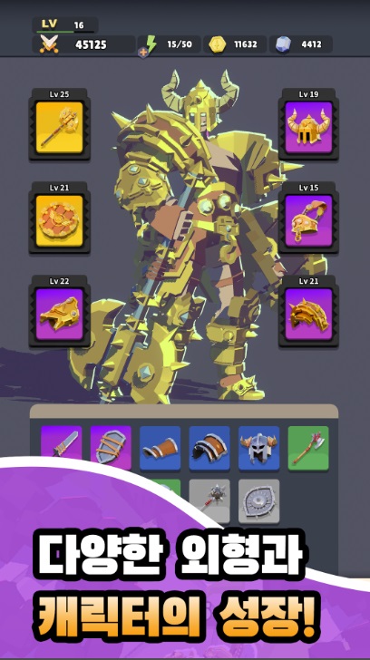 Upgrade the power of heroes in God Slayer MOD APK