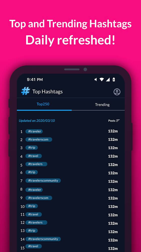 Hashtags Manager for Followers