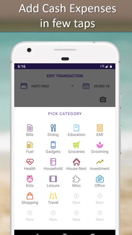 Customize and set budgets for each category in FinArt MOD APK