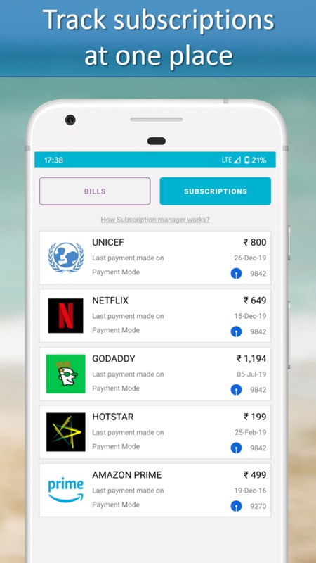 Get notifications about recurring payment times via SMS in FinArt MOD APK