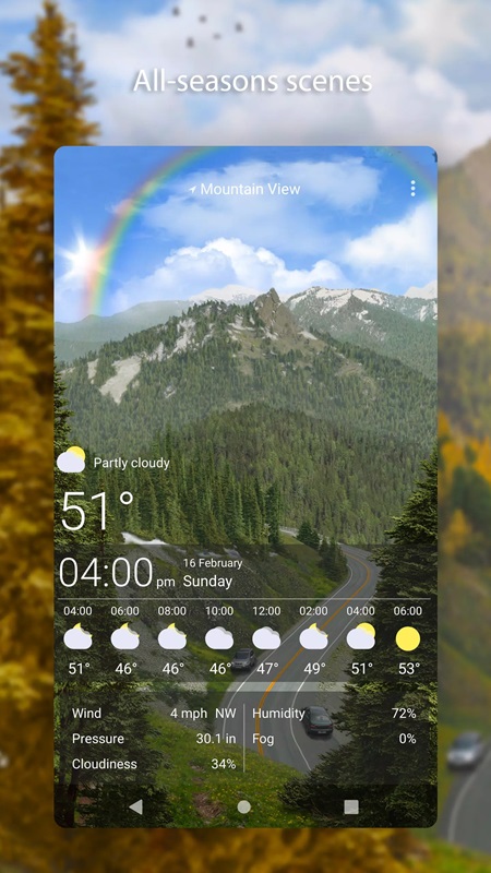 Weather Live Wallpapers MOD APK offers a wide variety of weather wallpaper collections