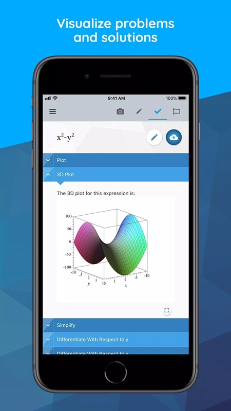 Explore 3D graphs of math operations in Maple Calculator MOD APK