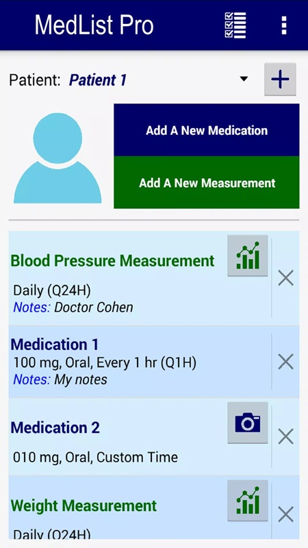 Set up medication list and appointment schedule in MedList Pro MOD APK