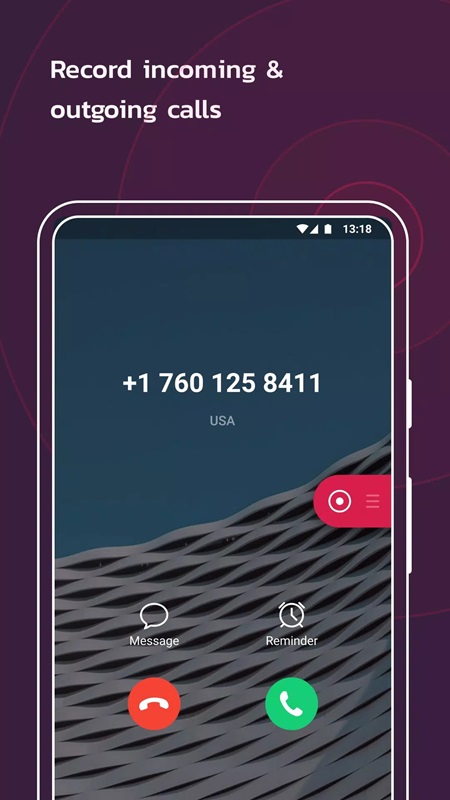 Record incoming and outgoing calls in Talker ACR MOD APK