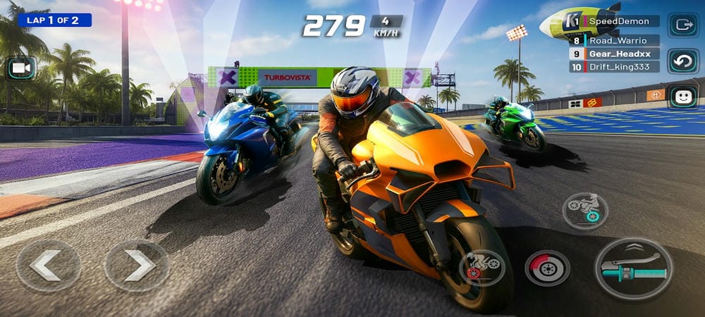 Face off against different riders in races in Extreme Motorcycle Simulator MOD APK