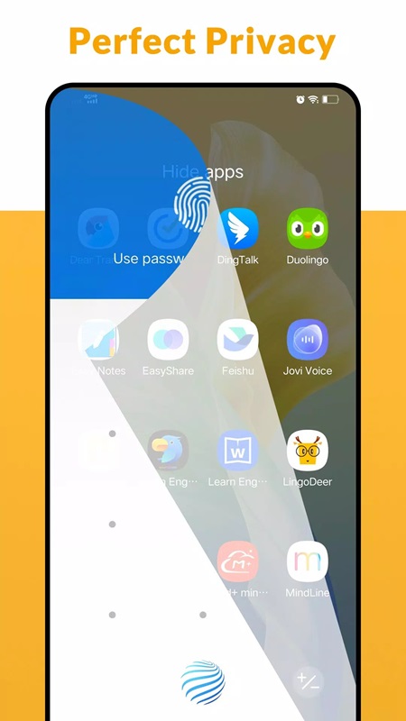 Easily hide and lock apps to protect privacy in A Launcher MOD APK