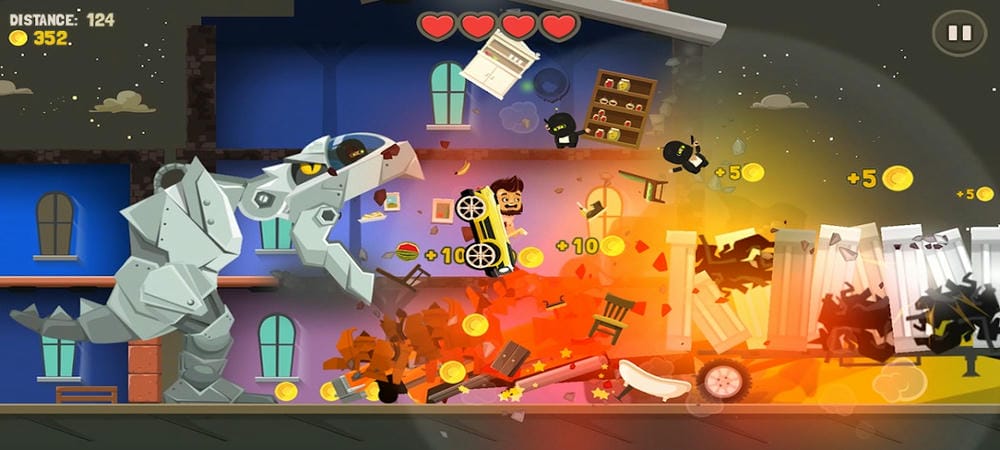 Face many dangerous enemies in Aliens Drive Me Crazy MOD APK