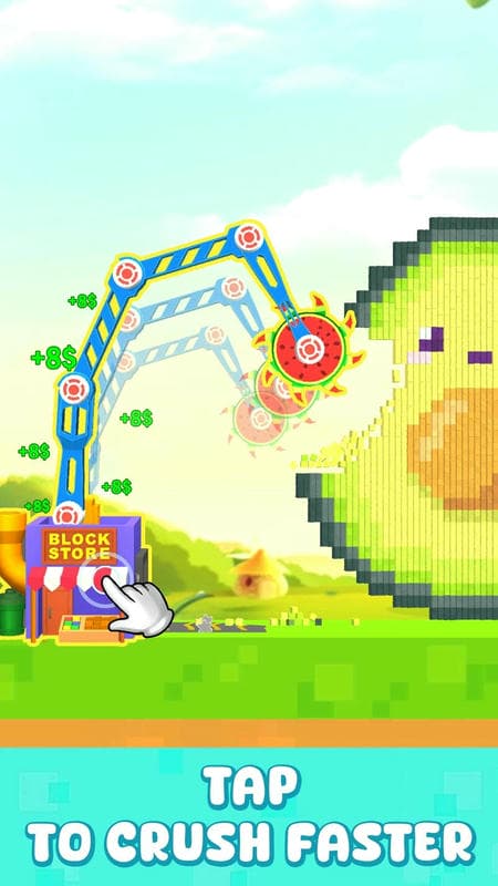 Block Crusher Bucket Teardown apk mod
