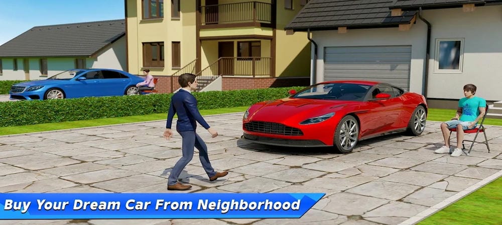 Participate in customer meetings to buy cars in Car Dealership Business Game MOD APK