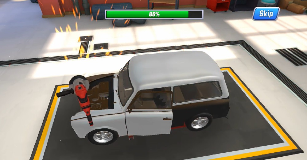 Renovate all parts of the car, turn it into a completely new car in Car Makeover MOD APK