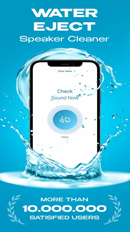 Quickly remove water from your phone's speaker in Clear Wave MOD APK