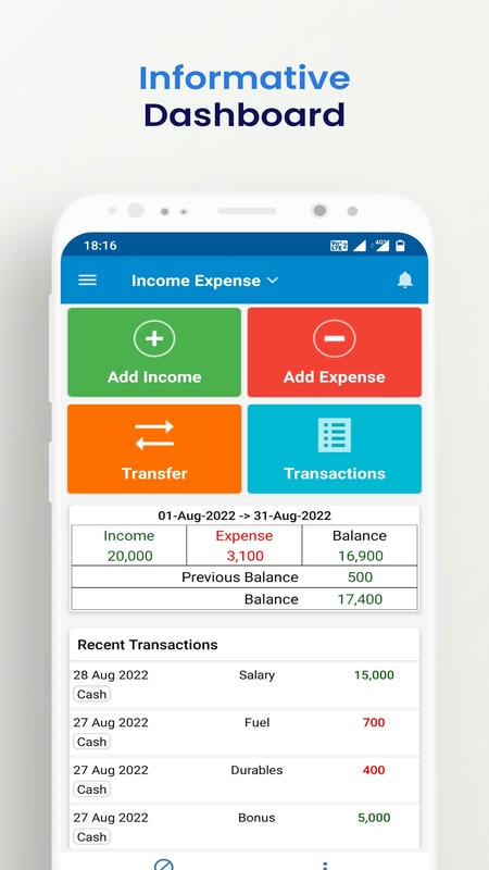Income Expense mod