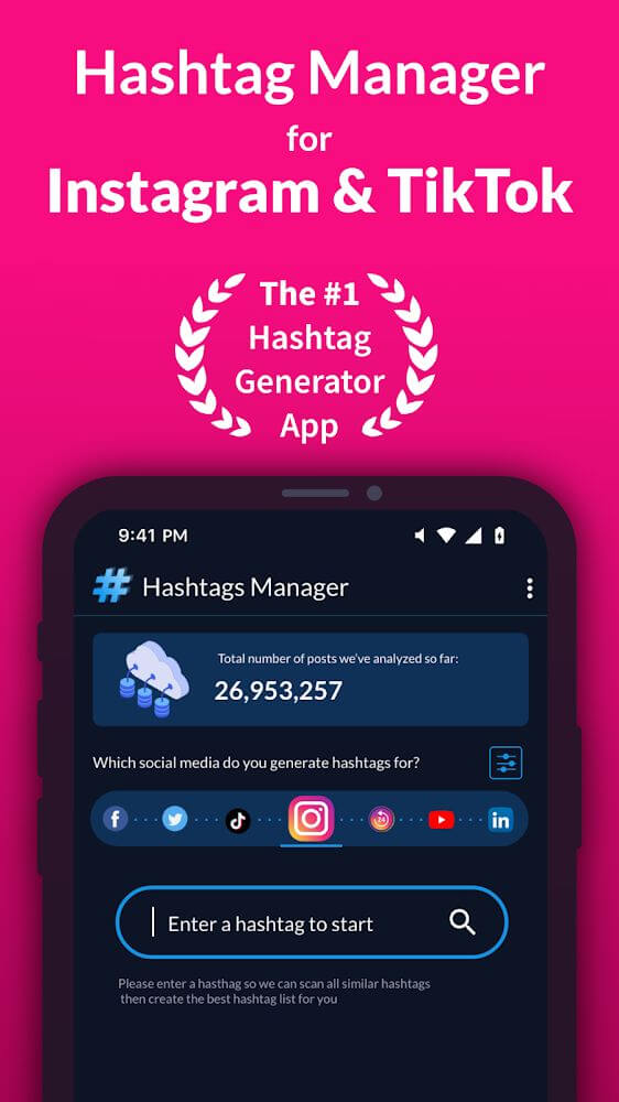 Hashtags Manager for Followers