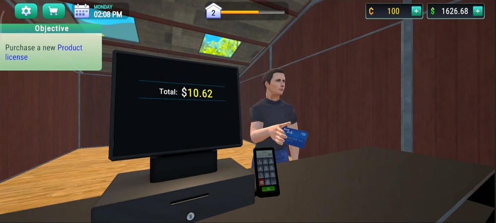 Do the job of billing customers in Horse Shop Simulator MOD APK