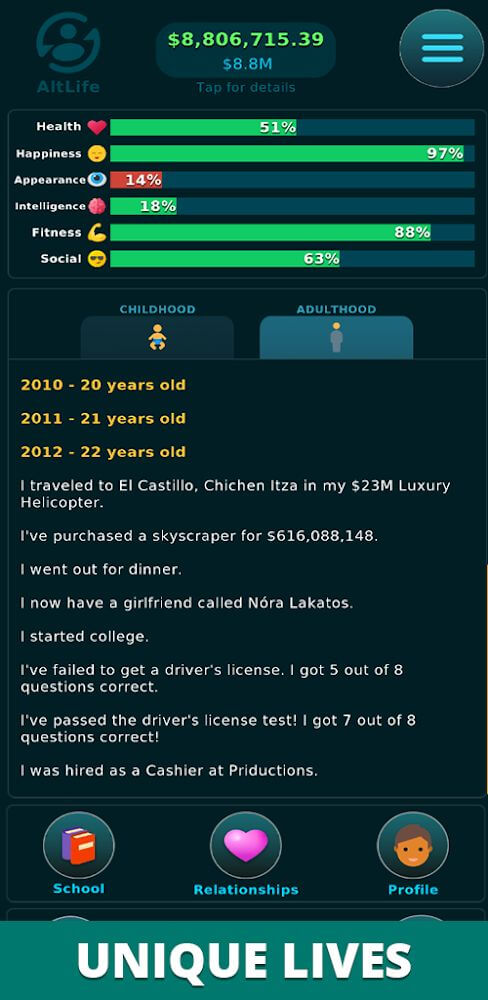 AltLife – Life Simulator