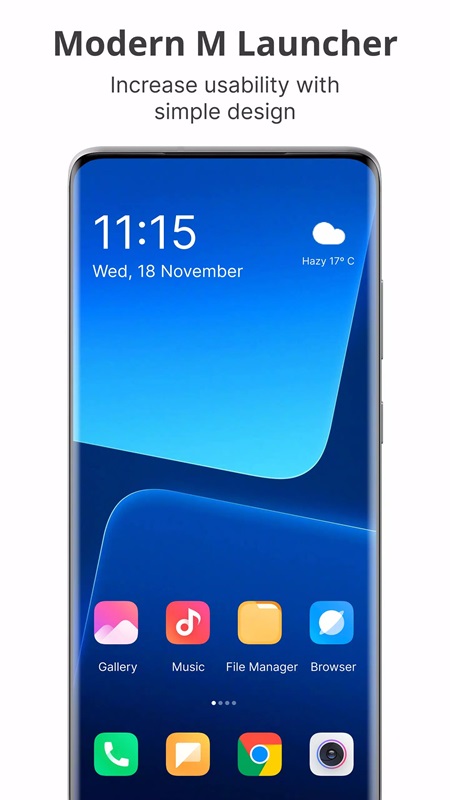 Change the look of your phone in M ​​Launcher MOD APK