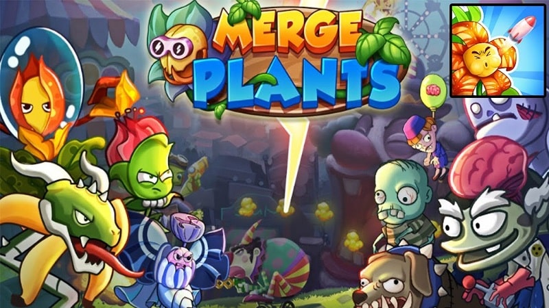 Merge Plants – Monster Defense MOD APK 1.13.51 (Unlimited diamonds)