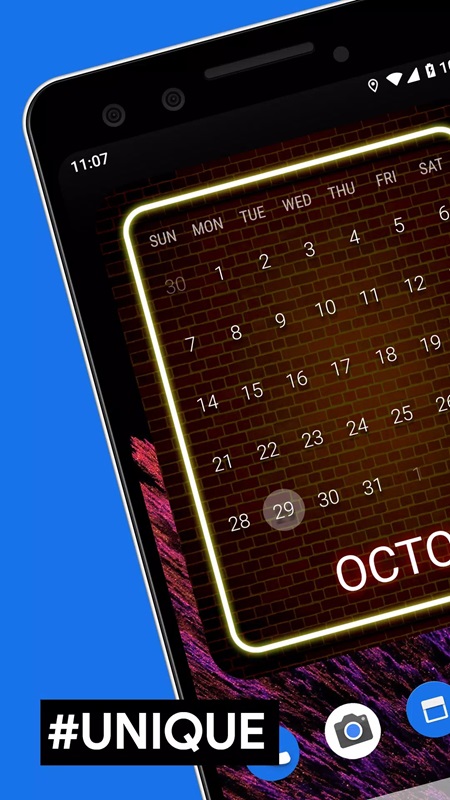 Discover many unique widgets only available in Month MOD APK