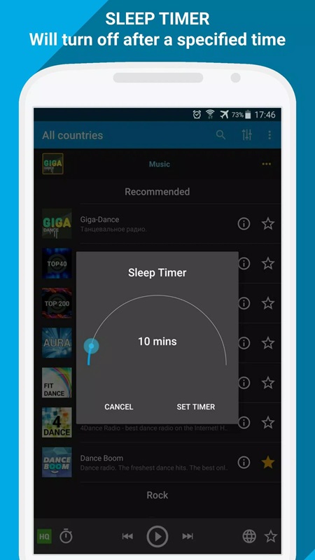 Customize the timer to your liking in PCRADIO MOD APK