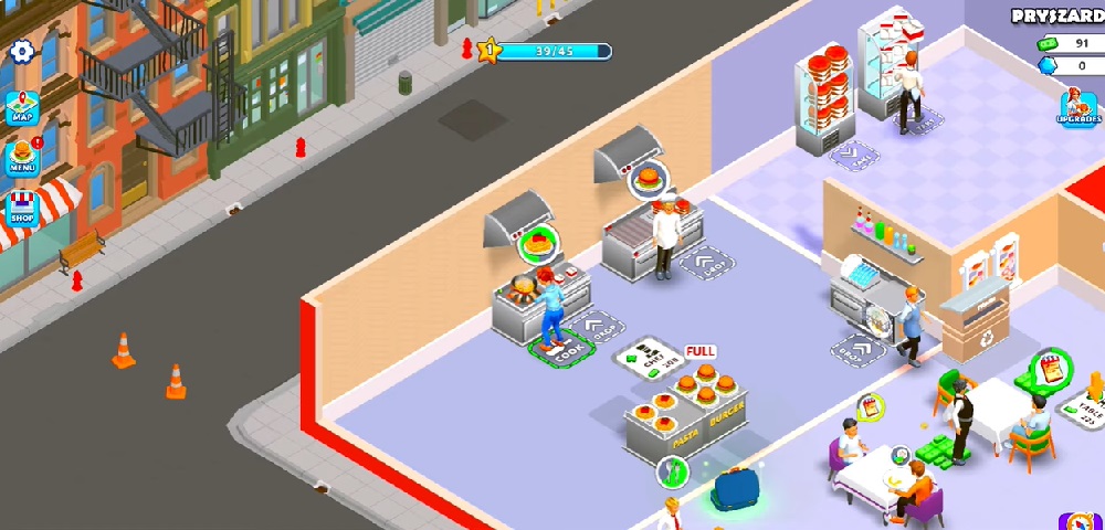 Start cooking to serve customers in Suzy's Restaurant MOD APK