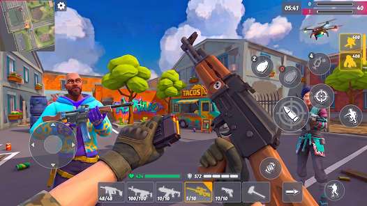 PvP Shooting FPS MOD APK V1.43 (Visual Chams Menu, 12 Features)