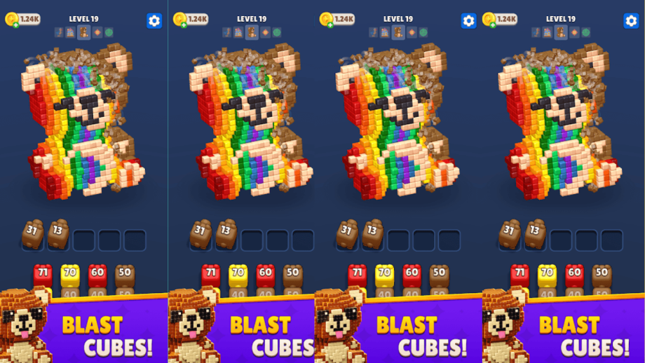 Cube Land Puzzle Game MOD APK V0.5.5 (Increase Coins)