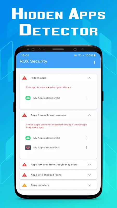Quickly detect hidden and ad-filled apps in Rox Security MOD APK