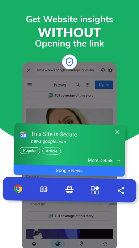 Quickly access websites with three options in LinkWall MOD APK