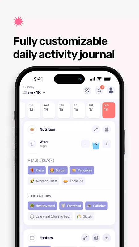 Track your diet and nutrition in Mindway MOD APK