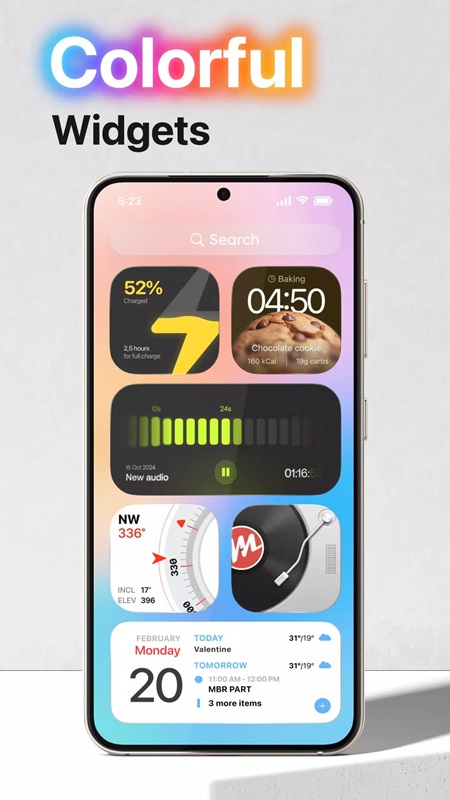 Freely create personal style utilities in Launcher OS MOD APK