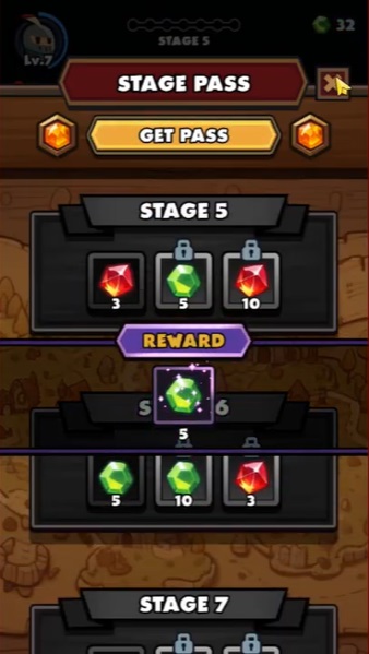 Pass all the stages to get yourself items in Bingbing Knights MOD APK