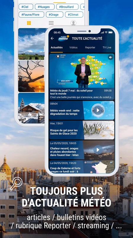 Watch weather news through bulletins, videos and live TV in Weather Crave MOD APK