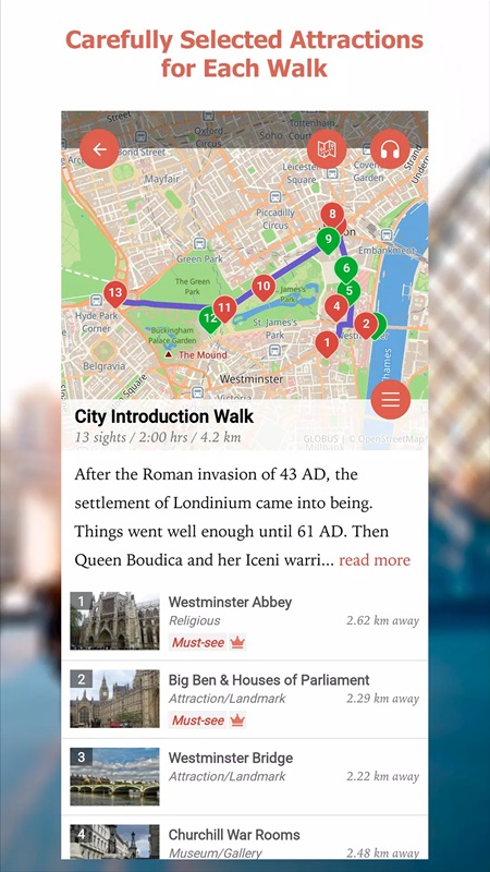 Check out more famous tourist attractions in GPSmyCity MOD APK