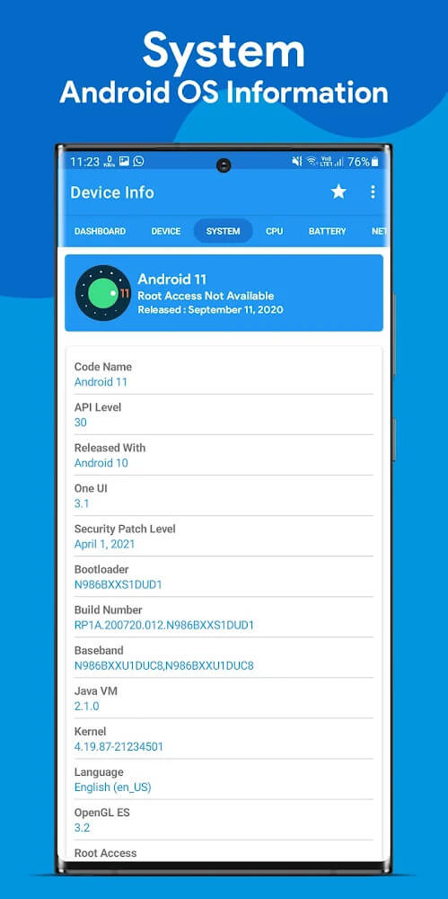 Device Info : View Device Information