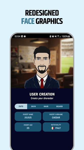 Create your desired character in FootLord MOD APK
