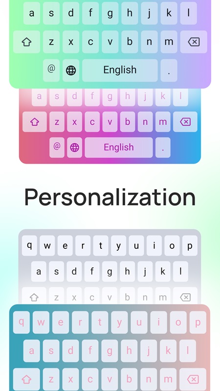 Personalize your keyboard interface with various options in Translate Chat & Keyboard MOD APK