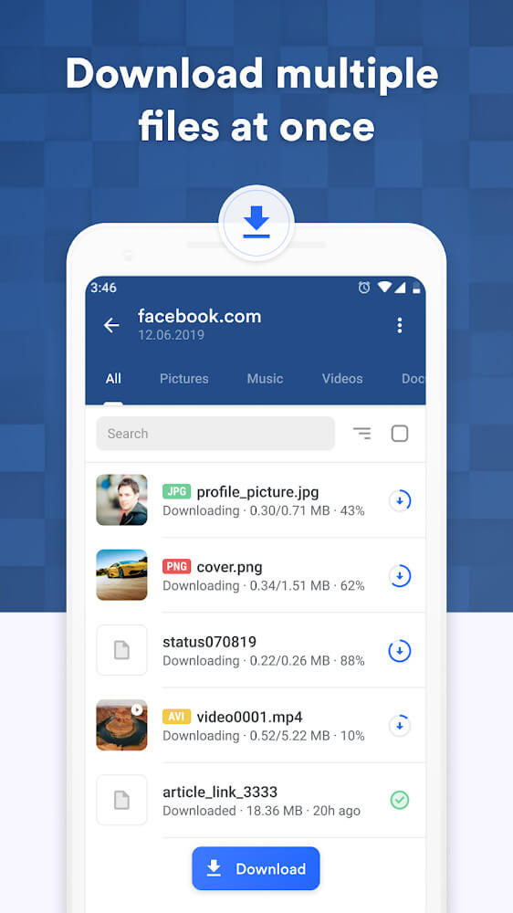 GetThemAll – Download Manager & Browser Downloader