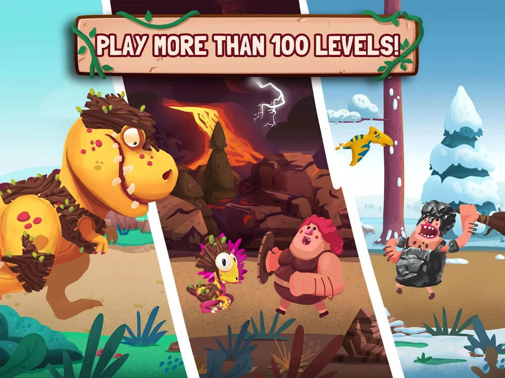 Dino Bash – Dinosaurs v Cavemen Tower Defense Wars