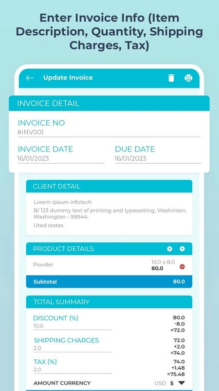 Easy Invoice mod free