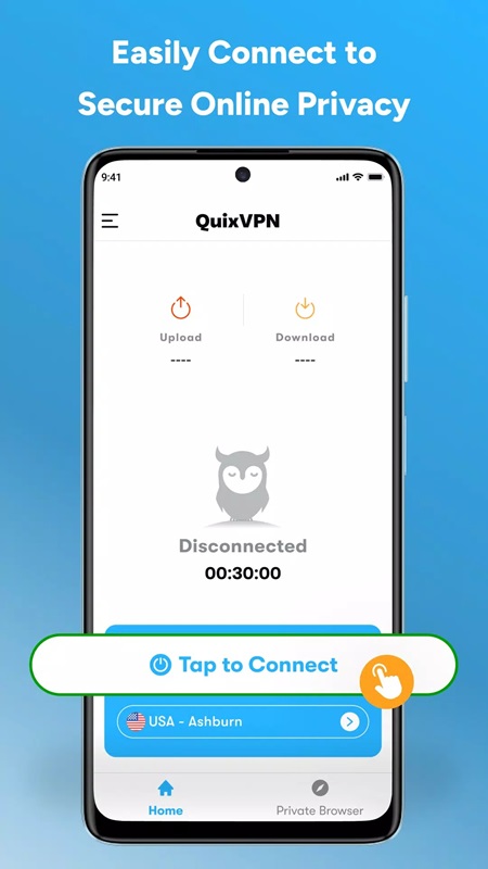 Enhanced personal privacy security layer in QuixVPN MOD APK